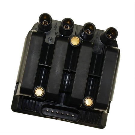 Ignition Coil Compatible with 1992-2011 Volkswagen Vehicles Jetta City 2.0L I4 AVH/AZG Coil Pack 6-Pin 12726 06A-905-097 06A-905-104 UF-484