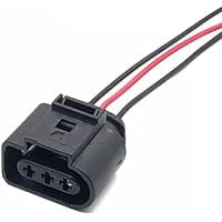 Ignition Coil Connector Plug Replacement for 1J0973723, 3 Pin, 3.5mm Auto Waterproof Wire Harness with 15CM Cable, Secure Wiring Connection, Verify Fit