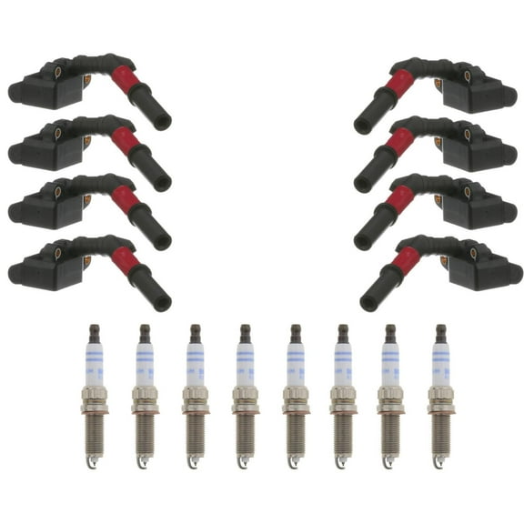 Ignition Coil & Double Iridium Spark Plugs For Mercedes Benz GL450 4.7L 13-2014