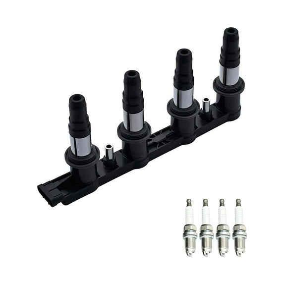 Ignition Coil and Iridium Spark Plug Compatible with Chevrolet Aveo Pontiac G3 Replacement for UF620 Fits select: 2009 CHEVROLET AVEO LS/LT, 2010-2011 CHEVROLET AVEO LT