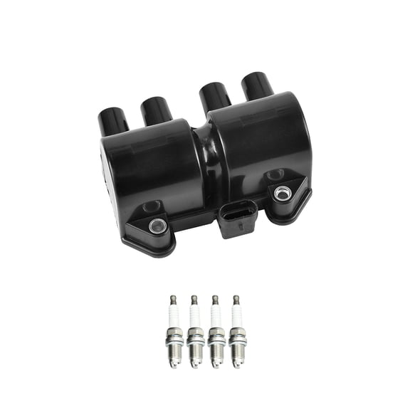 Ignition Coil and Iridium Spark Plug Compatible with Chevrolet Optra 2.0L Replacement for UF336 Fits select: 2000-2002 DAEWOO LEGANZA SE, 1999 DAEWOO LEGANZA CDX/SX