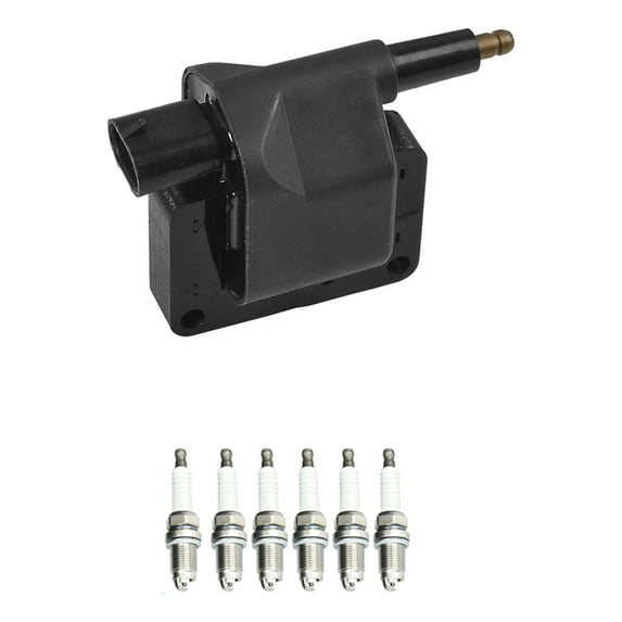 Ignition Coil and Iridium Spark Plug Compatible with Dodge Ram 1500 5.2L V8 Replacement for UF97 Fits select: 1997 DODGE RAM VAN B2500, 1997 DODGE DAKOTA