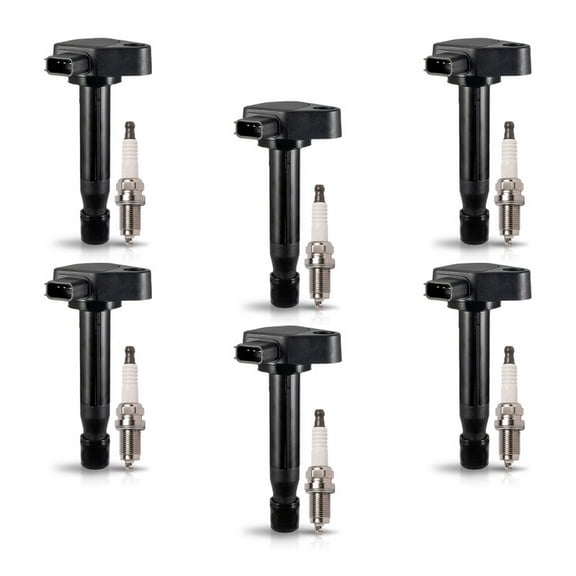 Ignition Coil and Nickel Spark Plug Compatible with Honda Odyssey Acura TL V6 Replacement for UF242