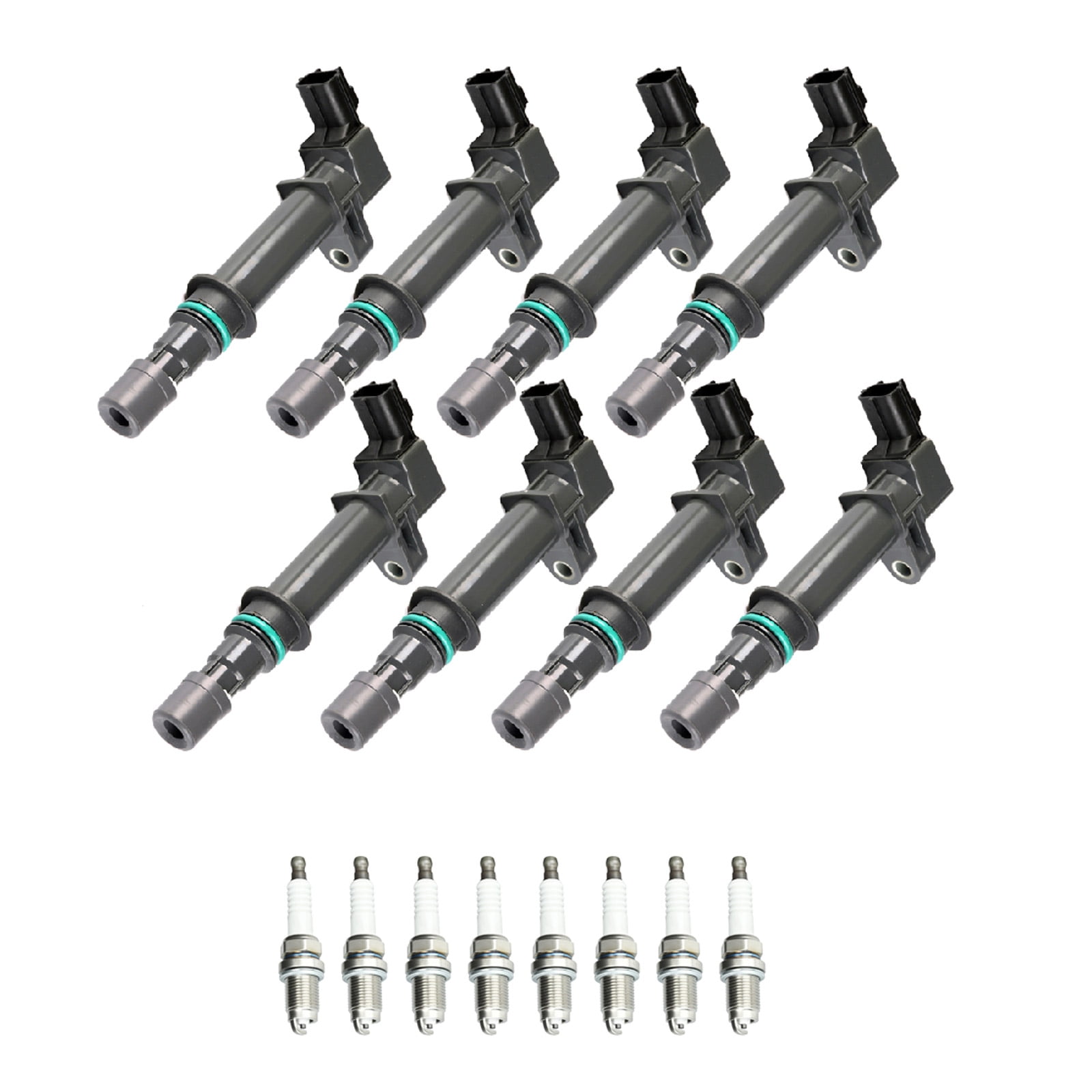 Ignition Coil and Iridium Spark Plug Compatible with Jeep Cherokee 4.7L V8 Replacement for UF270 Fits select: 2005-2007 JEEP GRAND CHEROKEE LAREDO/COLUMBIA/FREEDOM, 2007-2008 JEEP LIBERTY SPORT