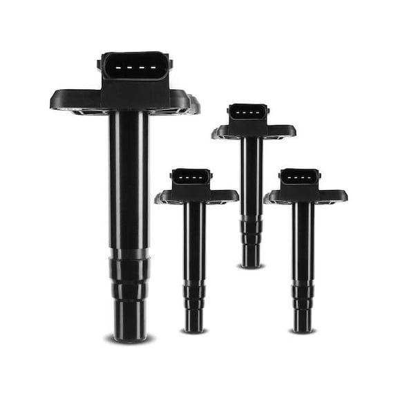 Ignition Coil Kit 4 - Compatible with 2000 - 2001 Volkswagen Jetta 1.8L 4-Cylinder Turbocharged - Autopart Premium