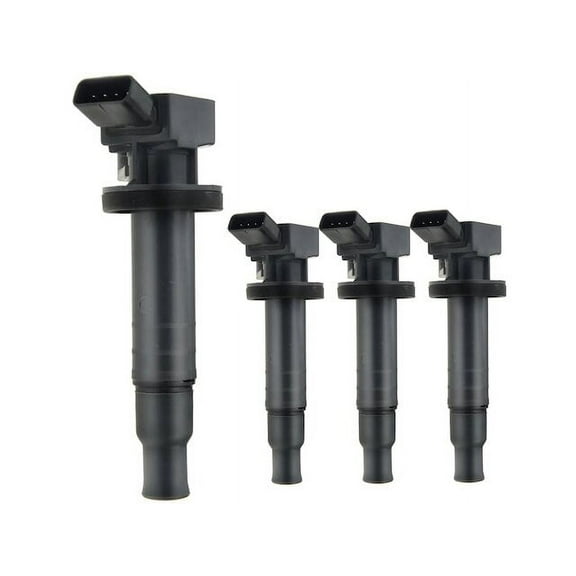 Ignition Coil Kit 4 - Compatible with 2000 - 2008 Toyota Corolla 1.8L 4-Cylinder 1ZZ-FE Naturally Aspirated 2001 2002 2003 2004 2005 2006 2007