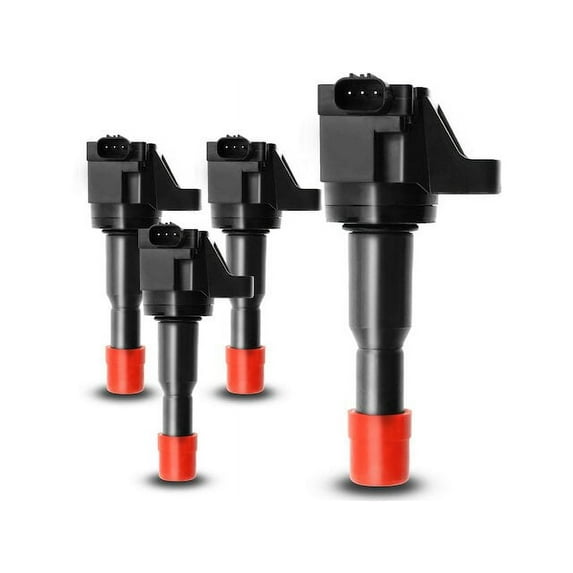 Ignition Coil Kit 4 - Compatible with 2007 - 2008 Honda Fit 1.5L 4-Cylinder L15A1 Naturally Aspirated
