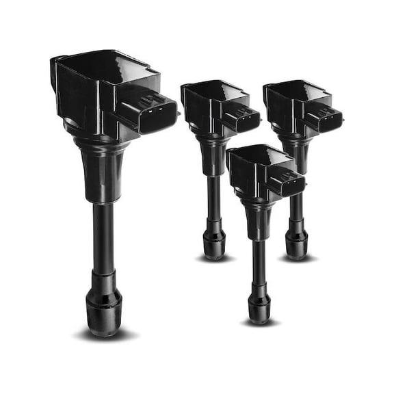 Ignition Coil Kit 4 - Compatible with 2007 - 2011 Nissan Versa - Autopart Premium
