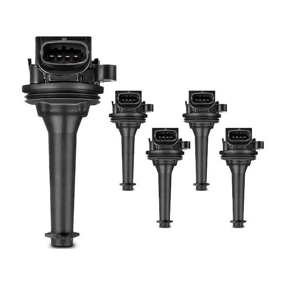 Ignition Coil Kit 5 - Compatible with 1999 - 2000 Volvo S70 - Autopart Premium