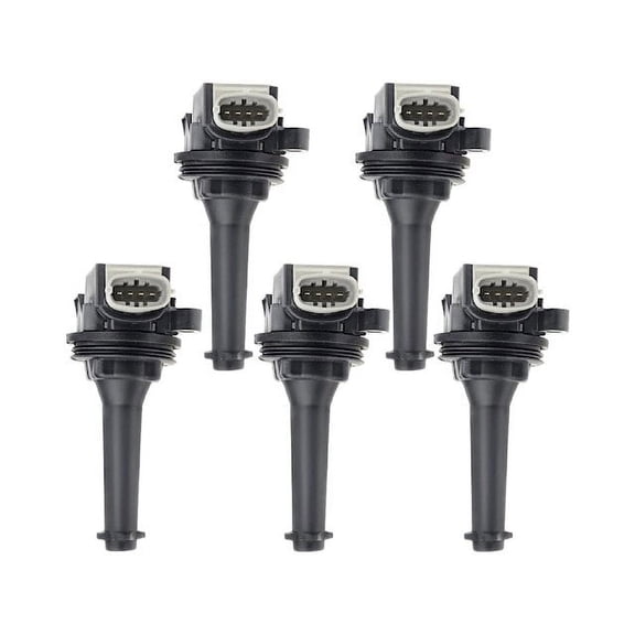 Ignition Coil Kit 5 - Compatible with 2004 - 2007 Volvo V70 - Autopart Premium