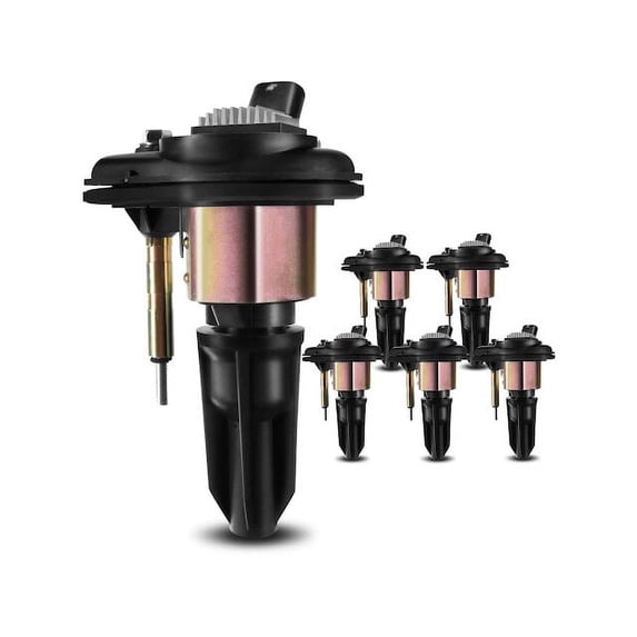 Ignition Coil Kit 6 - Compatible with 2002 - 2005 Chevrolet Trailblazer 4.2L 6-Cylinder Naturally Aspirated GAS - Autopart Premium