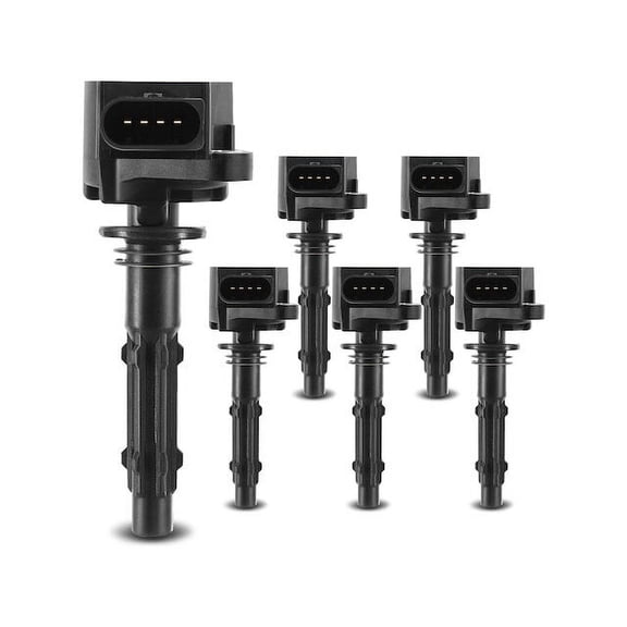 Ignition Coil Kit 6 - Compatible with 2005 - 2011 Mercedes-Benz SLK350 3.5L V6 Naturally Aspirated - Autopart Premium