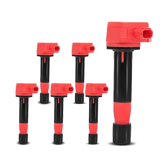 Ignition Coil Kit 6 - Compatible with 2008 - 2012 Honda Accord 3.5L V6 - Autopart Premium
