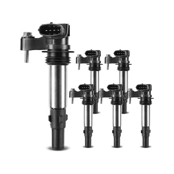 Ignition Coil Kit 6 - Compatible with 2009 Buick Enclave 3.6L V6 - Autopart Premium