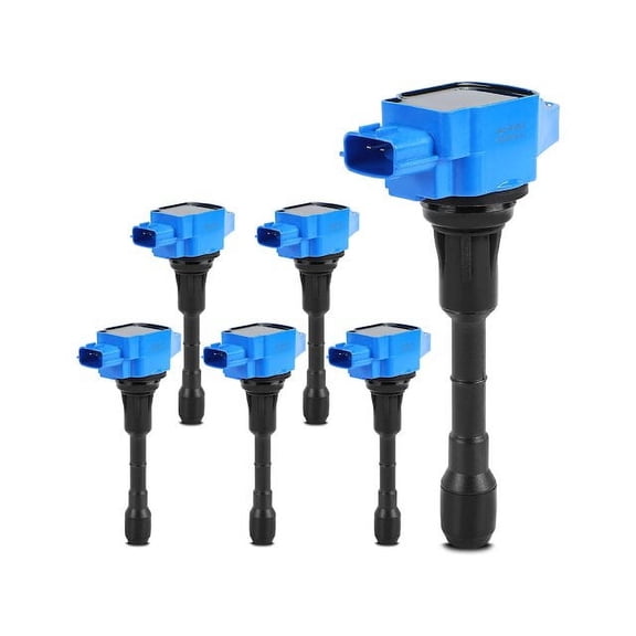 Ignition Coil Kit 6 - Compatible with 2014 - 2018 INFINITI Q50 3.5L V6 - Autopart Premium
