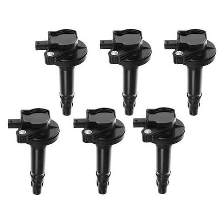 Ignition Coil Kit 6 - Compatible with 2017 - 2019 Ford Transit-250 3.7L V6 - Autopart Premium