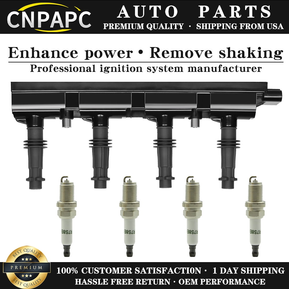 Ignition Coil Pack Compatible with 1.4L Turbo Chevy Cruze Sonic Trax Volt Cadillac ELR Buick Encore 2011 2012 2013 2014 2015 2016 2017 2018 2019 2020, Replace D521C UF669 55577898 55579072 25198623