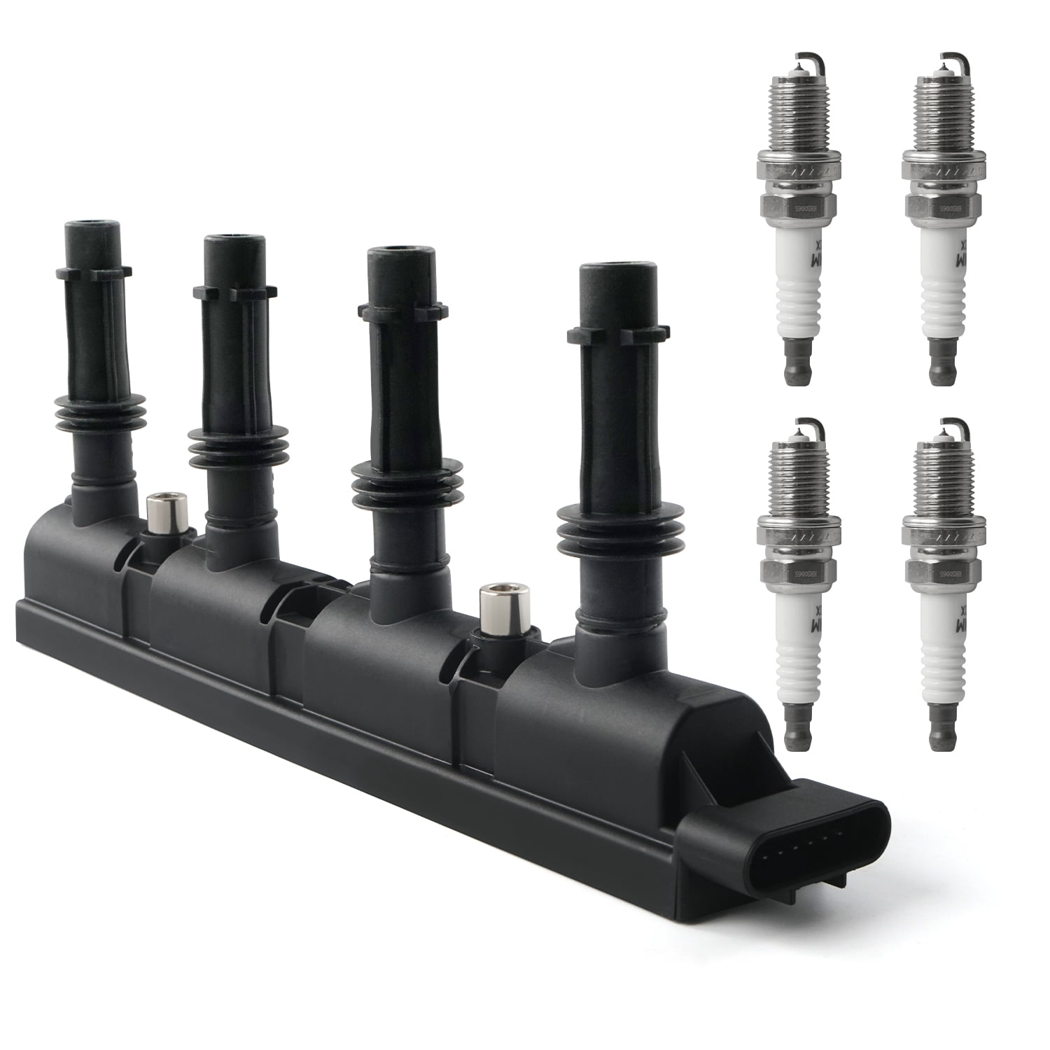 Ignition Coil Pack & Iridium Spark Plug Compatible with 1.4 2011-2015 Chevy Cruze, 2012-2020 Sonic, 2015-2021 Trax, 2011-2015 Volt, 2014-2016 Cadillac ELR, 2013-2021 Buick Encore Replace UF669 & 1675