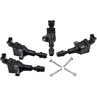 Ignition Coil Pack Replacement for Chevy Cobalt Equinox and Pontiac G4 G5 G6, Restores Spark Performance, Compatible with Select Models, 4-Piece Set, Replaces UF491 C1552