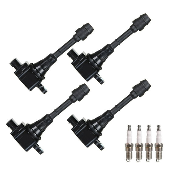 Ignition Coil and Platinum Spark Plug Compatible with Nissan Altima Sentra X-Trail 2.5L UF350 Fits select: 2005-2006 NISSAN ALTIMA S/SL, 2002-2004 NISSAN ALTIMA BASE/S/SL