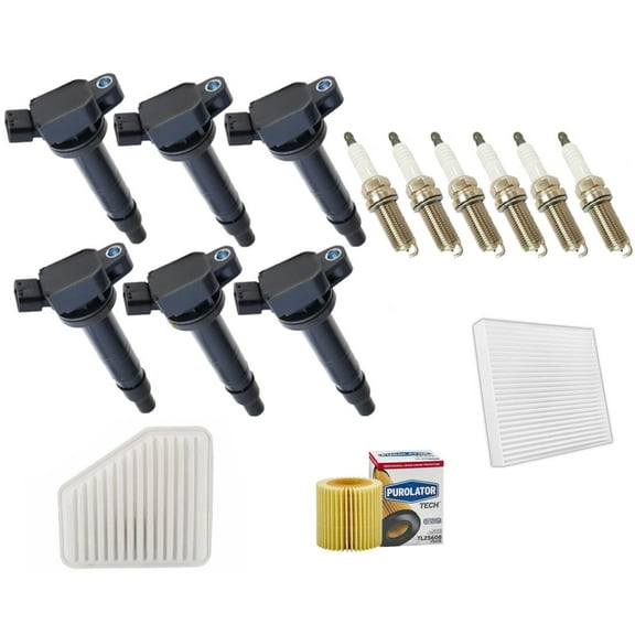 Ignition Coil & Platinum Spark Plugs Tune Up Kit For 2006-2012 Toyota Rav4 3.5L