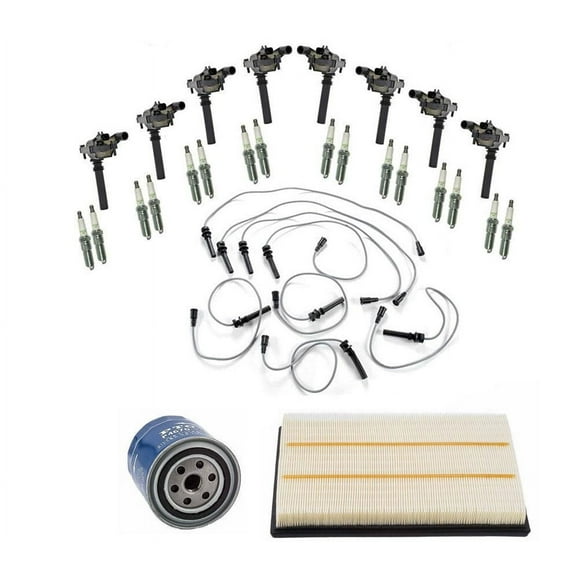 Ignition Coil + Plugs + Wires Fits DODGE Ram Pickup 1500 5.7L Hemi 03-05 27 Pcs
