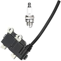 Ignition Coil Replacement for 290178032, Ryobi/Black, RY25AXB, RY25AXBVNM, BM25AXBVNM, Blower/Vacuum, Blower, Stable Spark Output, Easy Installation