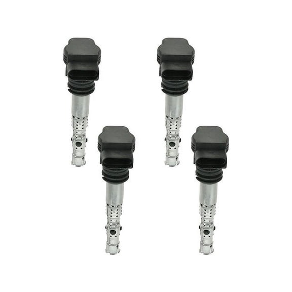 Ignition Coil Set 4 Piece - Compatible with 2001 - 2006 Audi TT 2002 2003 2004 2005