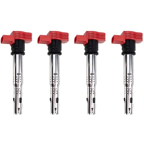 Ignition Coil Set 4 Piece - Compatible with 2008 - 2009 Audi TT 2.0L 4-Cylinder