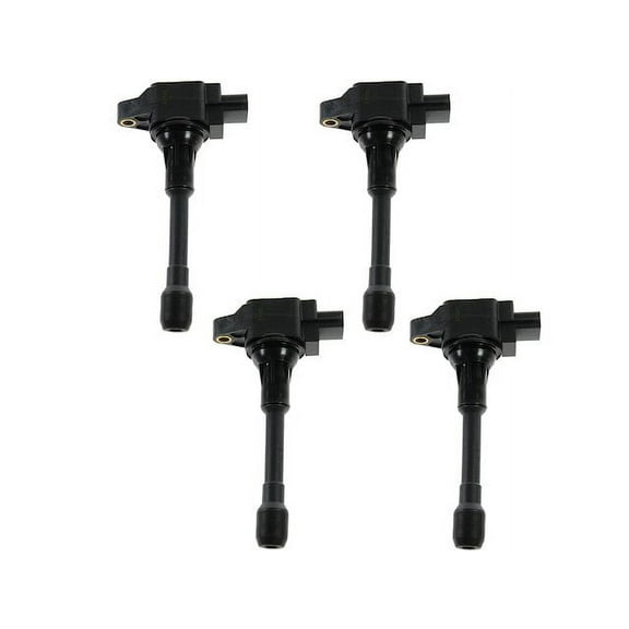 Ignition Coil Set 4 Piece - Compatible with 2008 - 2019 Nissan Rogue 2009 2010 2011 2012 2013 2014 2015 2016 2017 2018