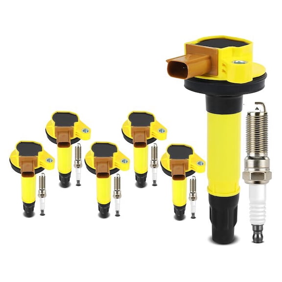 Ignition Coil Set with Spark Plugs 12 - Compatible with 2015 - 2023 Ford Transit-250 2016 2017 2018 2019 2020 2021 2022