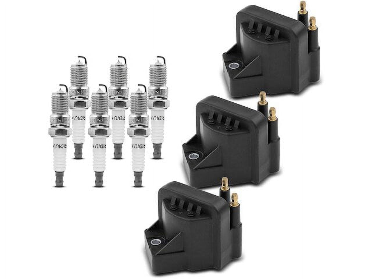 Ignition Coil Set with Spark Plugs 3 - Compatible with 2005 - 2008 Buick LaCrosse 3.8L V6 - Autopart Premium