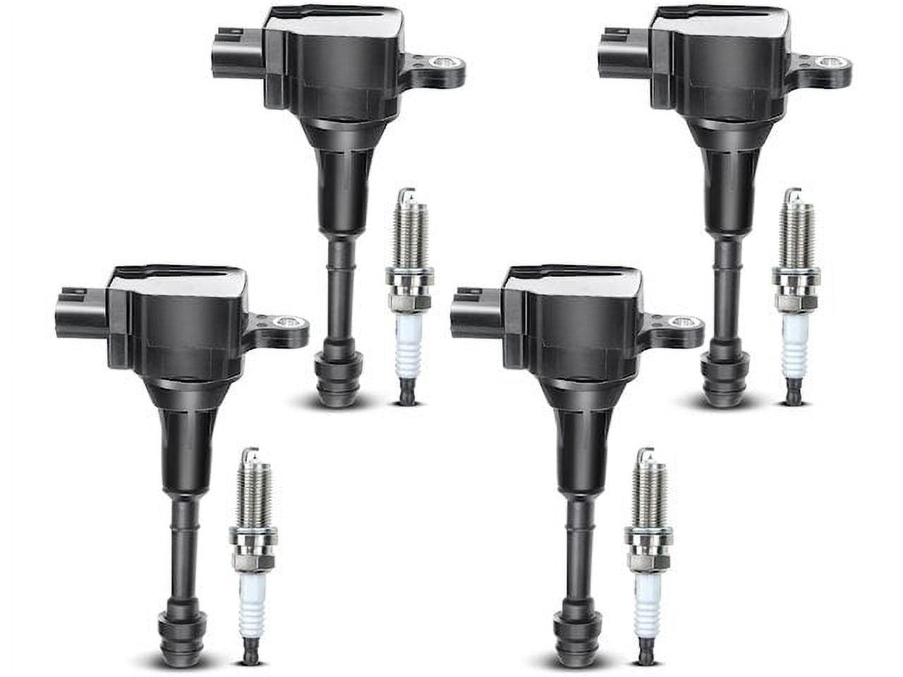 Ignition Coil Set with Spark Plugs 4 - Compatible with 2002 - 2003, 2005 - 2006 Nissan Altima 2.5L 4-Cylinder - Autopart Premium