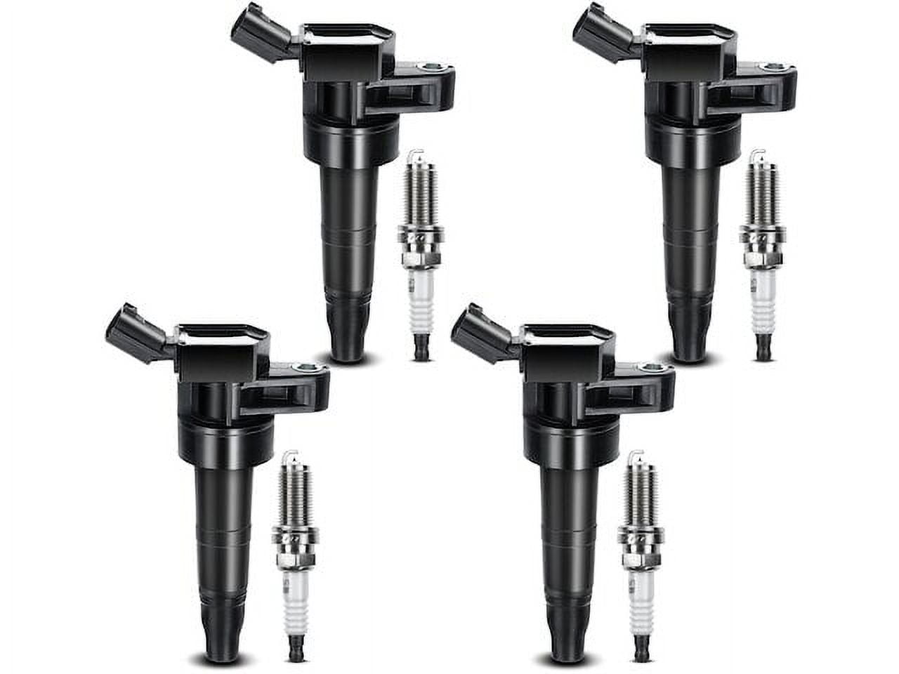 Ignition Coil Set with Spark Plugs 4 - Compatible with 2008 - 2015 Kia Optima 2.4L 4-Cylinder - Autopart Premium