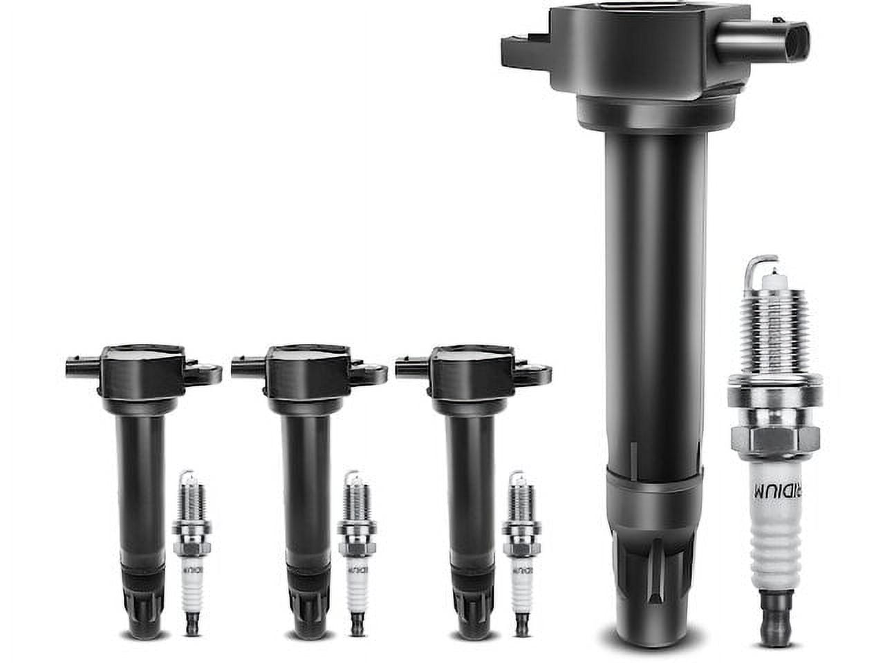 Ignition Coil Set with Spark Plugs 4 - Compatible with 2011 - 2014 Chrysler 200 2.4L 4-Cylinder - Autopart Premium