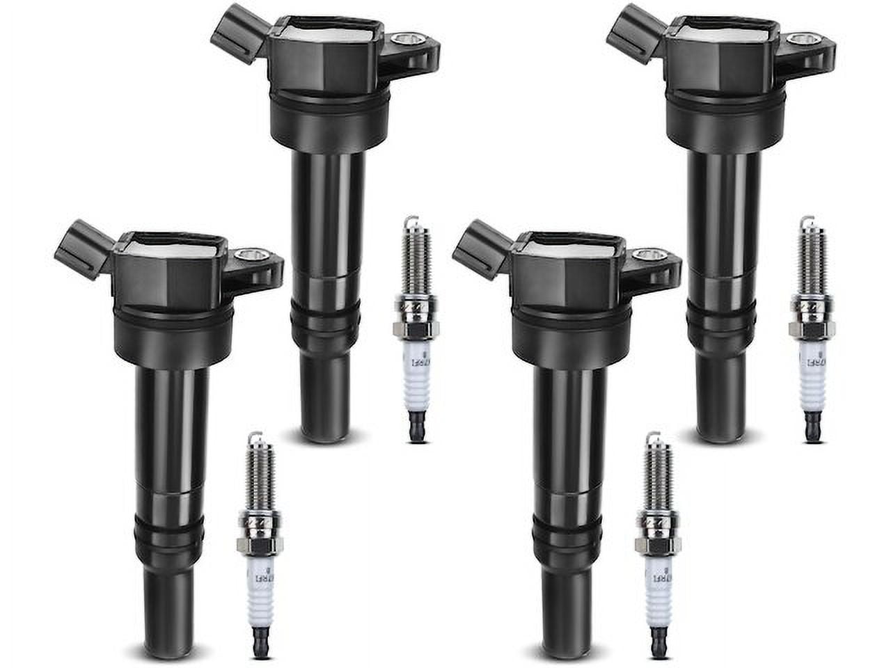 Ignition Coil Set with Spark Plugs 4 - Compatible with 2012 - 2019 Kia Soul 2.0L 4-Cylinder - Autopart Premium