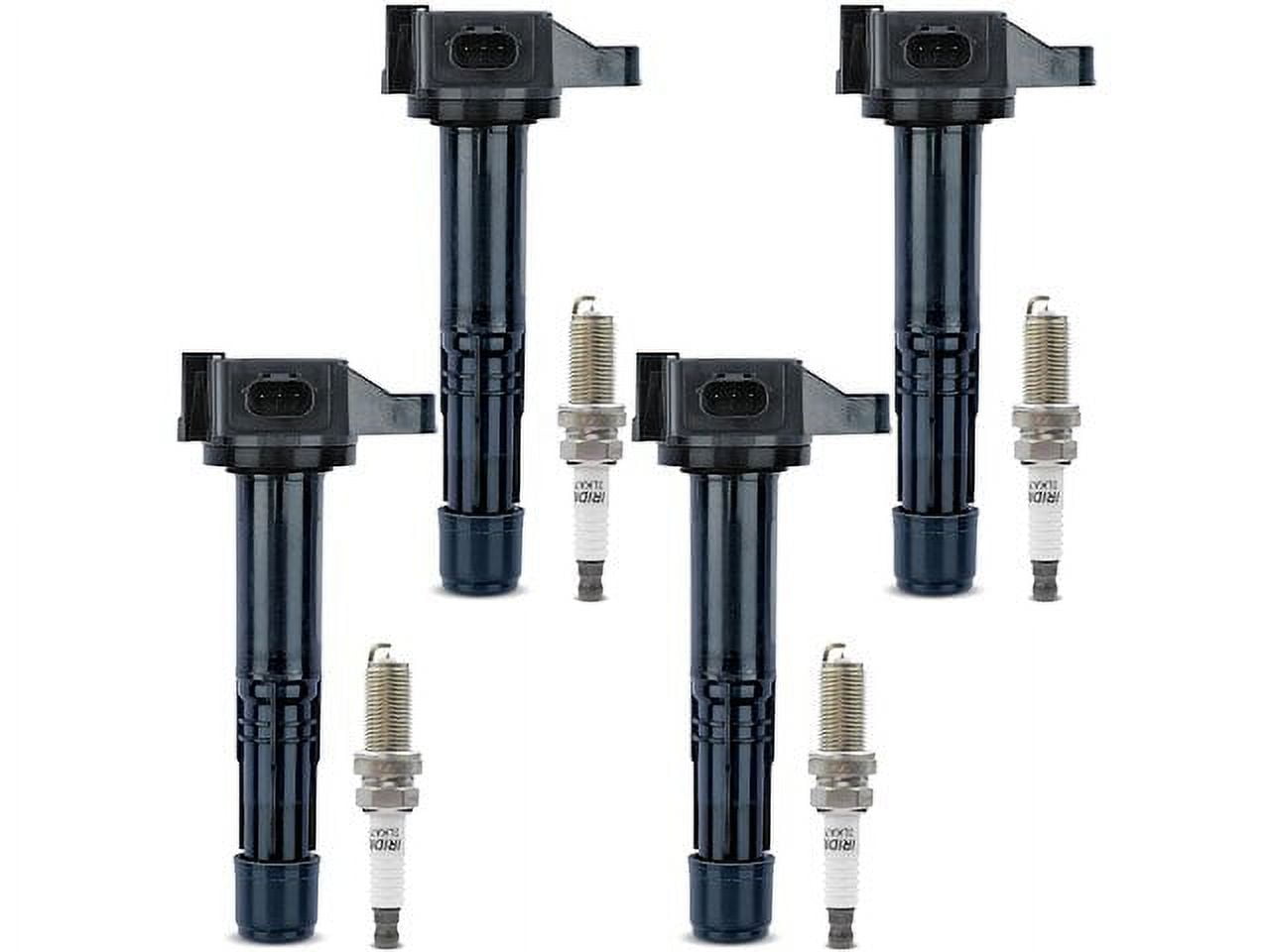 Ignition Coil Set with Spark Plugs 4 - Compatible with 2013 - 2017 Honda Accord 2.4L 4-Cylinder - Autopart Premium