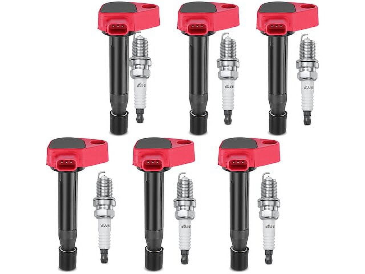 Ignition Coil Set with Spark Plugs 6 - Compatible with 1999 - 2004 Honda Odyssey 3.5L V6 - Autopart Premium
