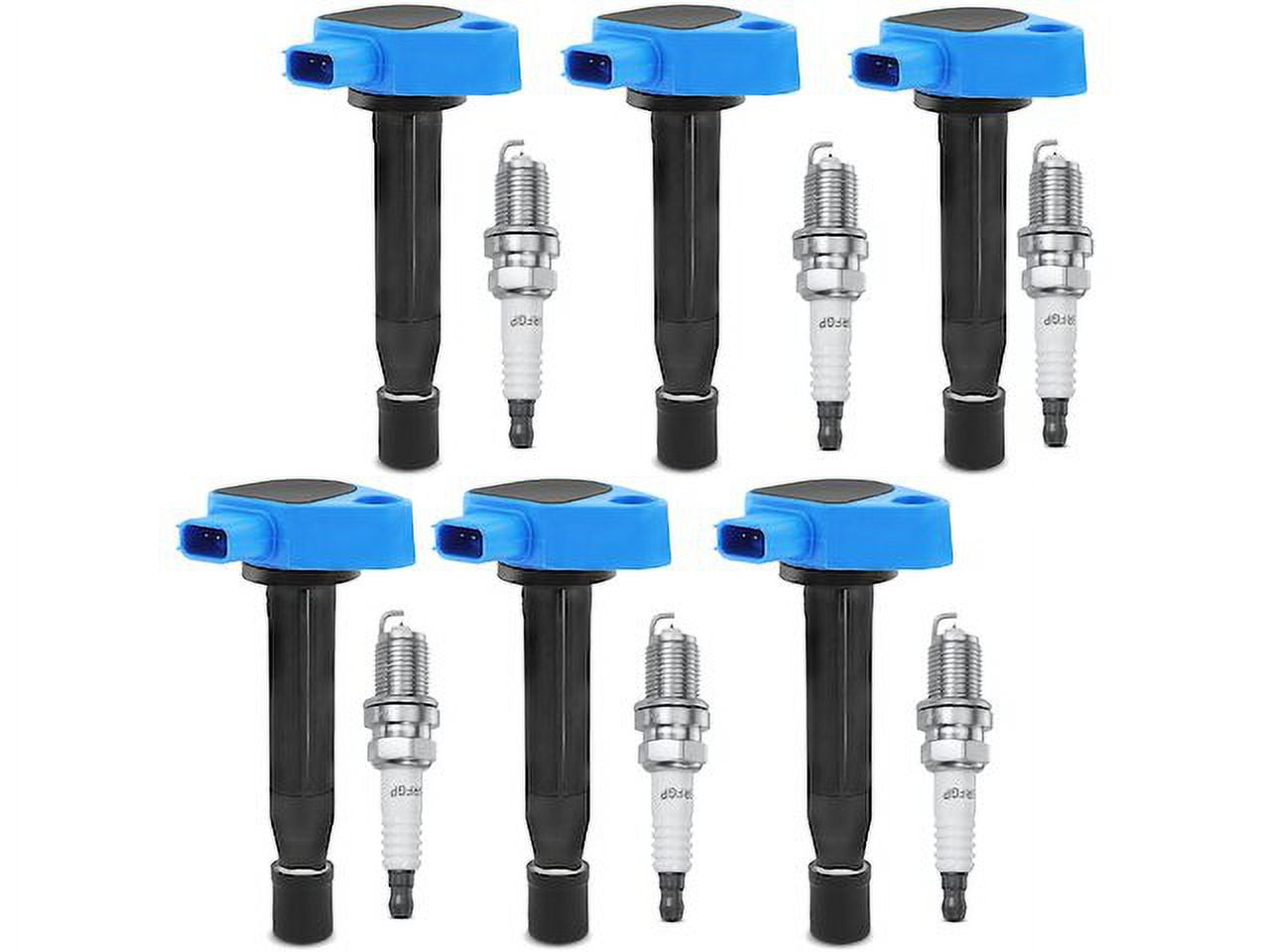 Ignition Coil Set with Spark Plugs 6 - Compatible with 1999 - 2008 Acura TL - Autopart Premium