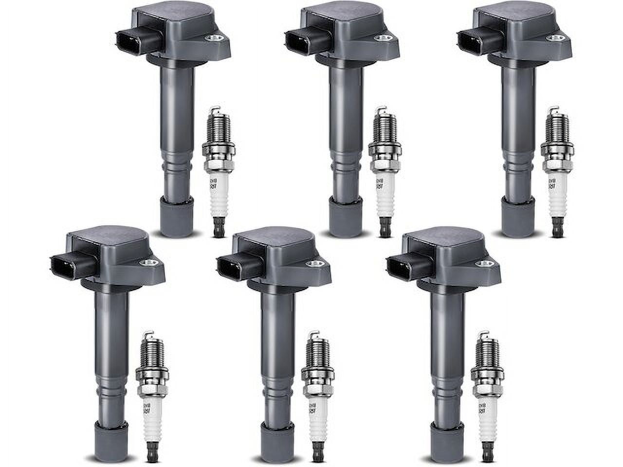 Ignition Coil Set with Spark Plugs 6 - Compatible with 2003 - 2006 Acura MDX 3.5L V6 - Autopart Premium