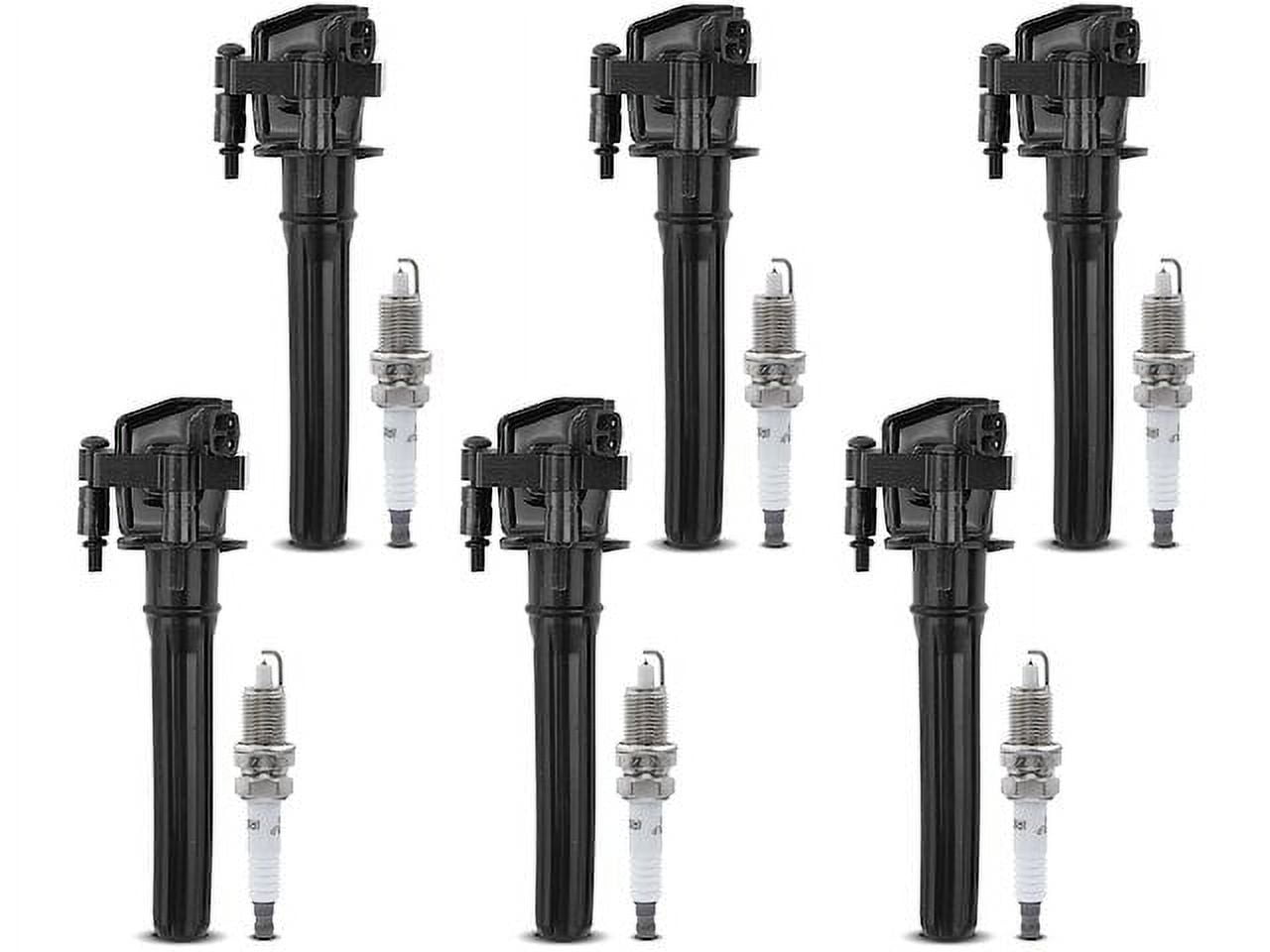 Ignition Coil Set with Spark Plugs 6 - Compatible with 2005 Chrysler 300 3.5L V6 - Autopart Premium