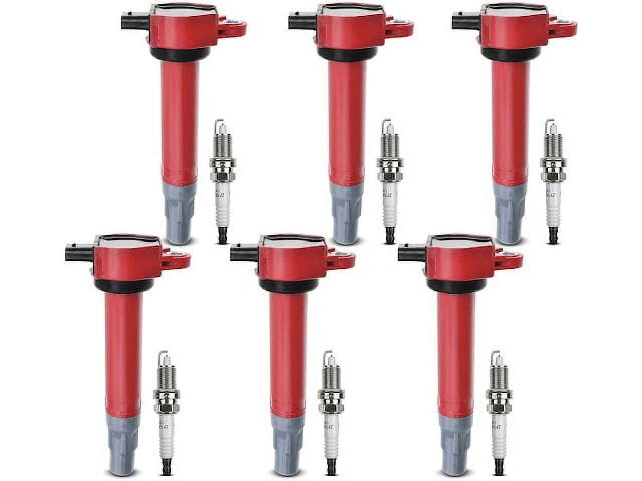 Ignition Coil Set with Spark Plugs 6 - Compatible with 2006 - 2010 Dodge Charger 3.5L V6 - Autopart Premium