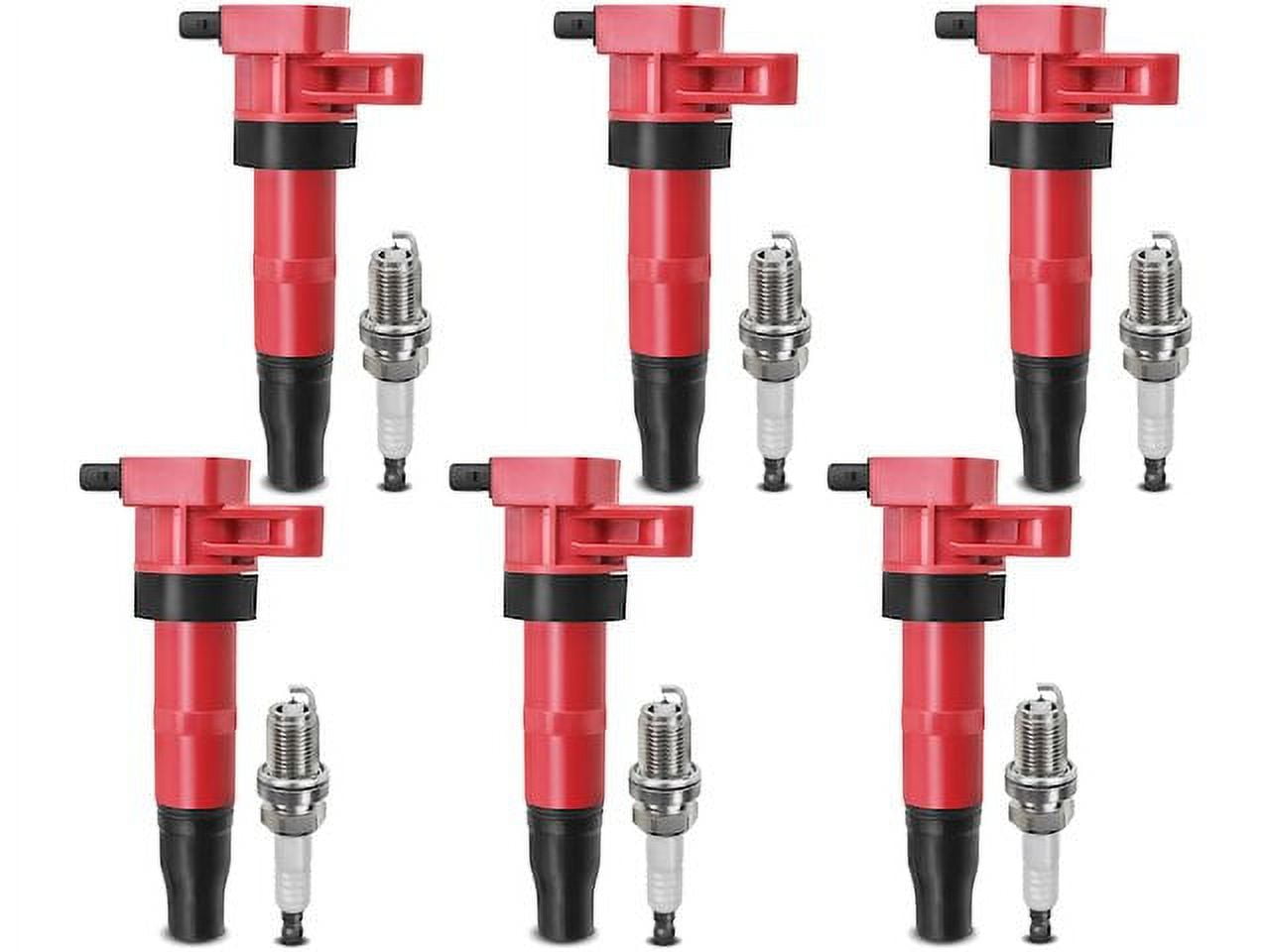 Ignition Coil Set with Spark Plugs 6 - Compatible with 2006 - 2010 Hyundai Sonata - Autopart Premium