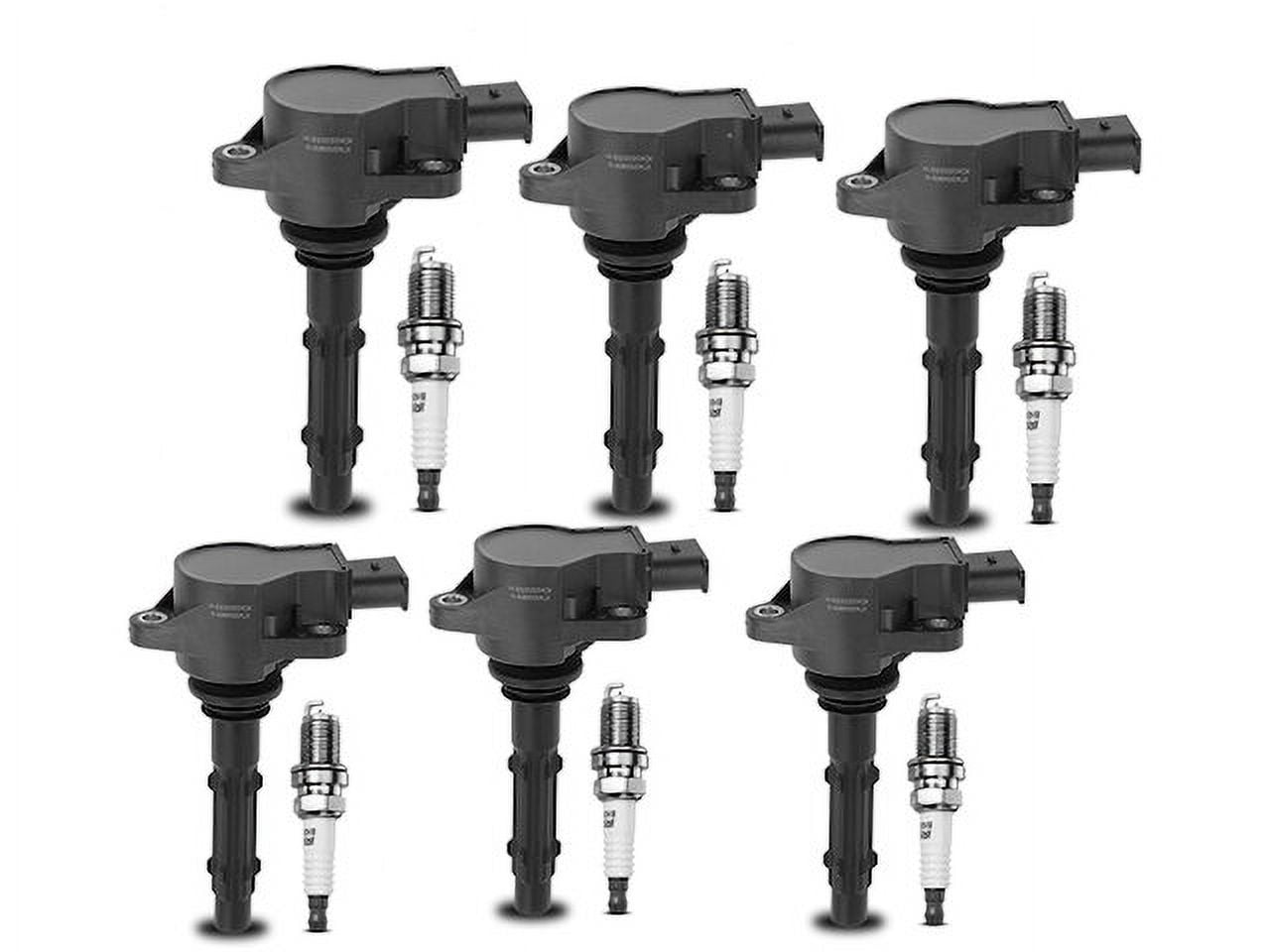 Ignition Coil Set with Spark Plugs 6 - Compatible with 2006 - 2011 Mercedes-Benz C350 3.5L V6 - Autopart Premium