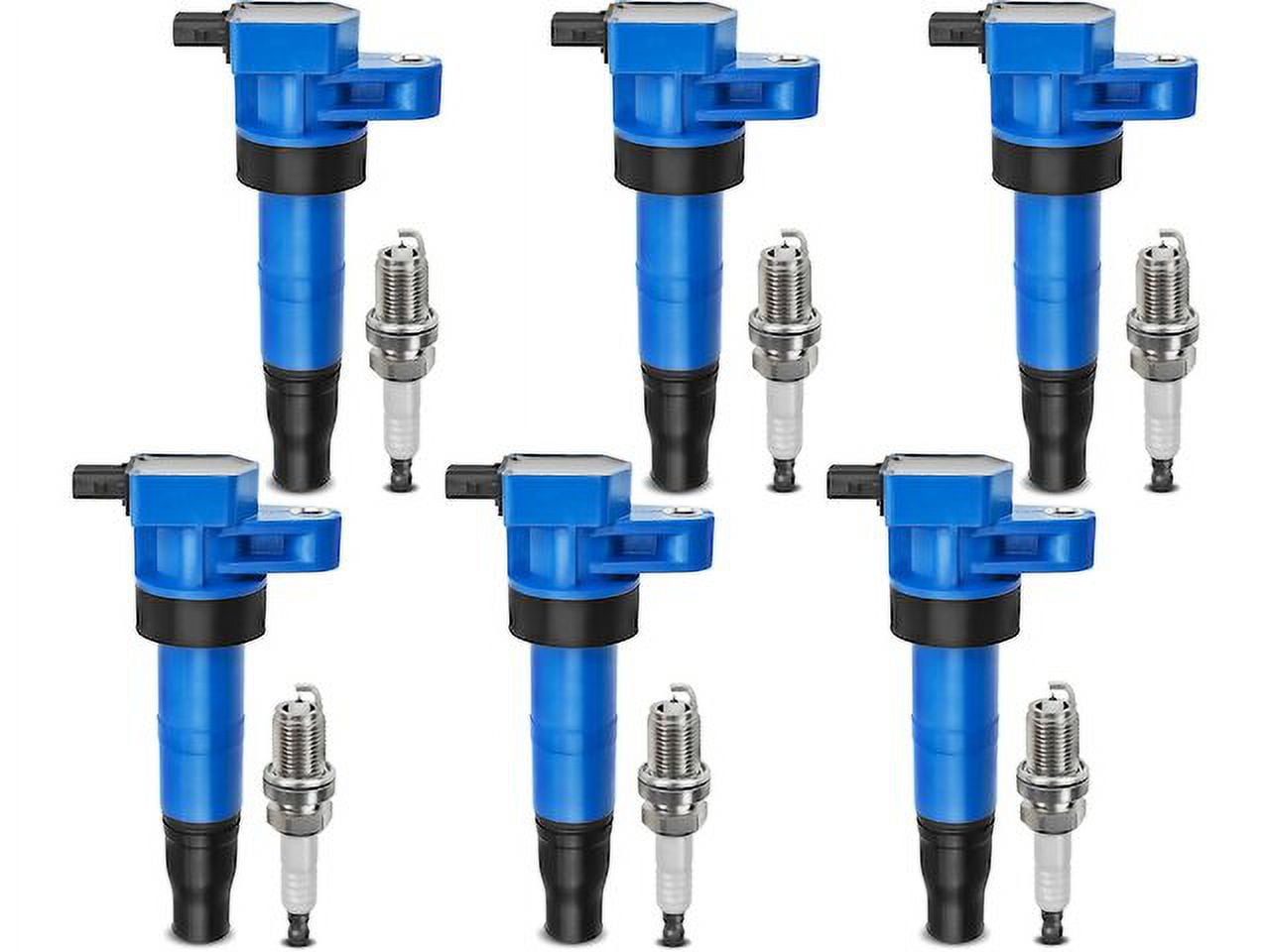 Ignition Coil Set with Spark Plugs 6 Compatible with 2007 2009