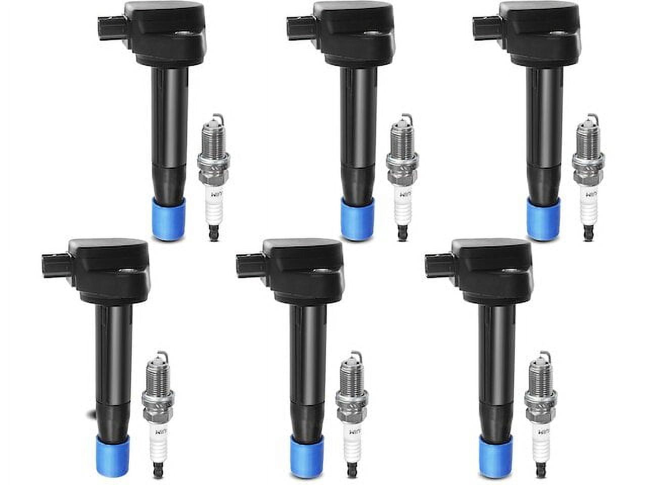 Ignition Coil Set with Spark Plugs 6 - Compatible with 2008 - 2017 Honda Odyssey 3.5L V6 - Autopart Premium