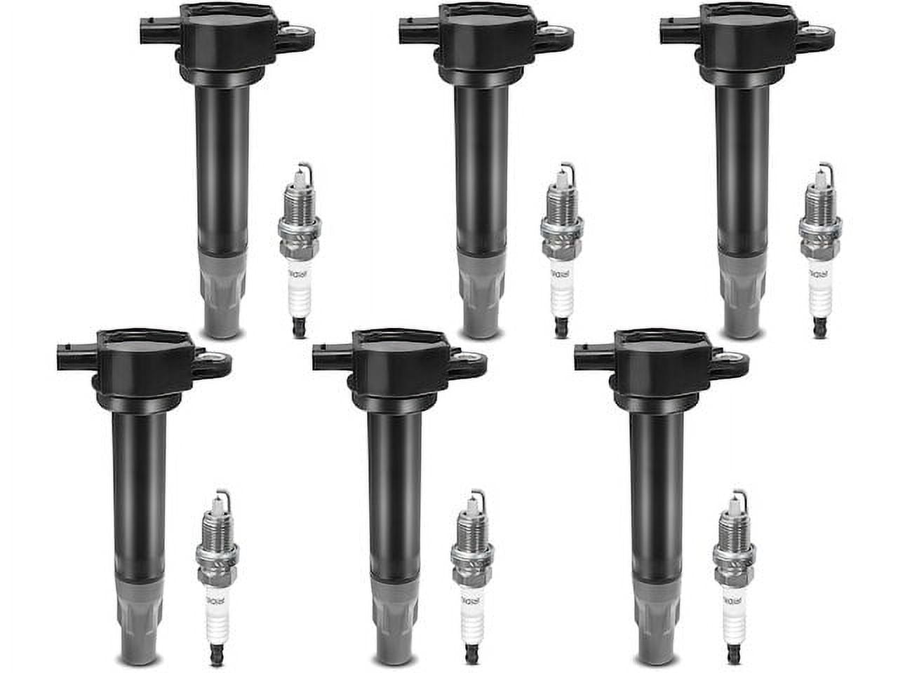 Ignition Coil Set with Spark Plugs 6 - Compatible with 2009 - 2010 Dodge Journey 3.5L V6 - Autopart Premium
