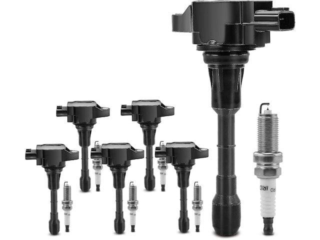 Ignition Coil Set with Spark Plugs 6 - Compatible with 2014 - 2017 INFINITI QX50 3.7L V6 - Autopart Premium