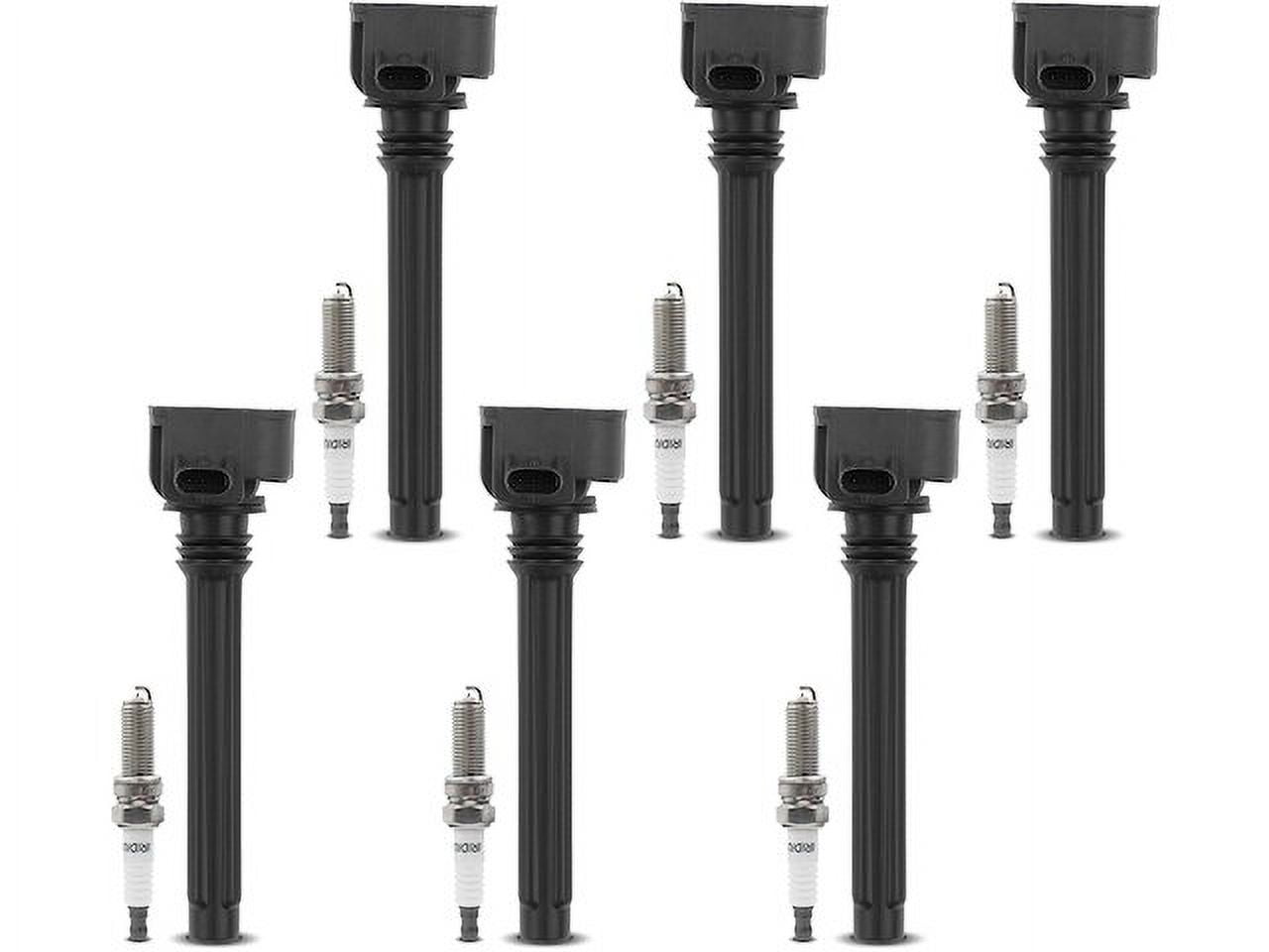 Ignition Coil Set with Spark Plugs 6 Compatible with 2016 2018