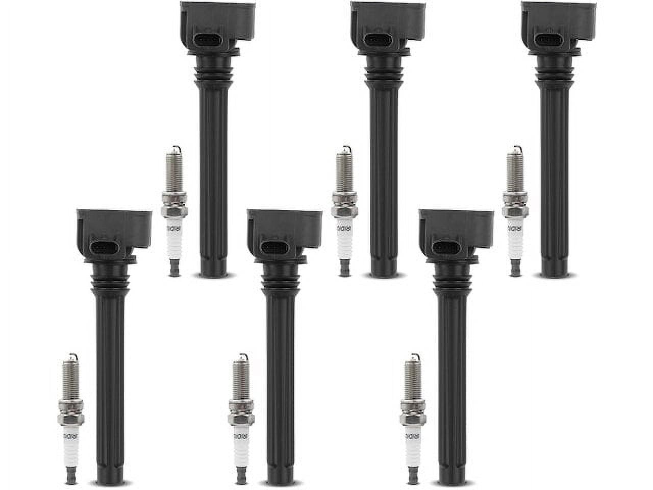 Ignition Coil Set with Spark Plugs 6 - Compatible with 2017 - 2018 Chrysler Pacifica 3.6L V6 - Autopart Premium